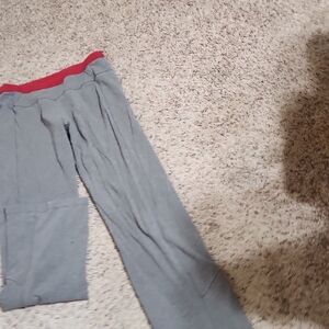 Nike Gray Pants with Red Trim